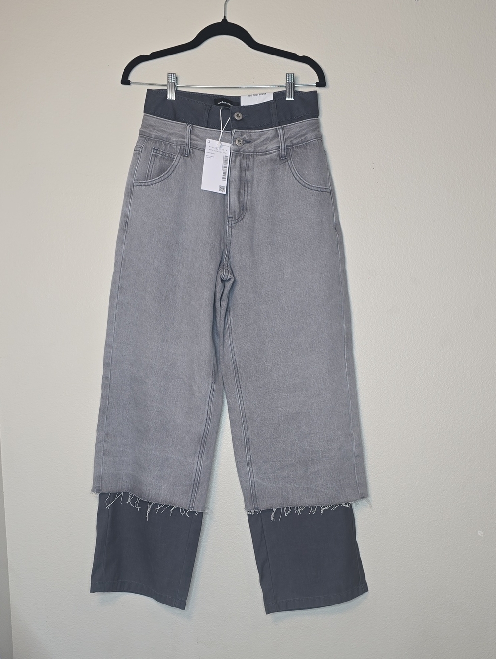 Urban Revivo Women’s Two-Tone Gray Straight Leg Jeans - Size 6 Nwt